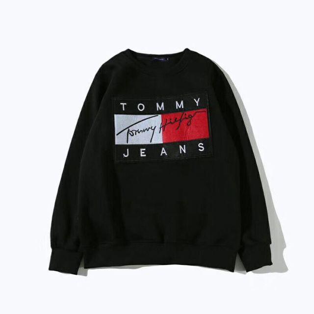 TOMMY(トミー)の【ブラックM】トミーTOMMYトレーナー男女兼用 レディースのトップス(トレーナー/スウェット)の商品写真