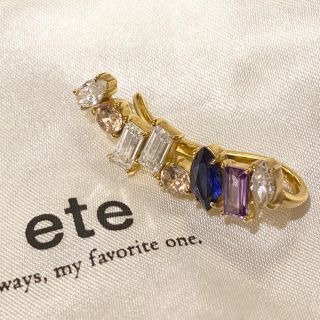 エテ(ete)の【限定値下げ】ete ブルービジューイヤークリップ(イヤーカフ)