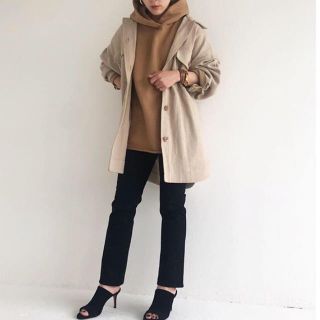 プラージュ(Plage)の専用★2018aw plage 製品染めAラインパーカー　キャメル(パーカー)