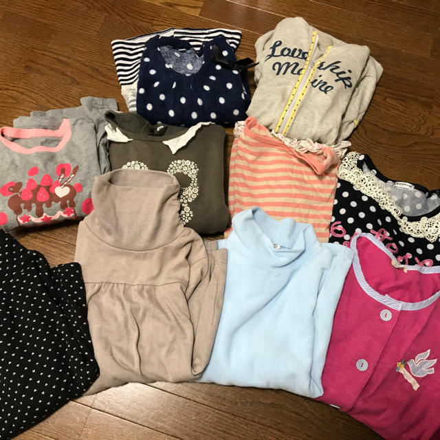 女の子冬物まとめ売り　140.150センチ キッズ/ベビー/マタニティのキッズ服女の子用(90cm~)(その他)の商品写真