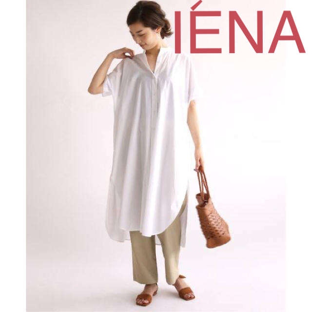 IENA(イエナ)のIENA イエナ　38 コットンシャツワンピース　レディース  レディースのワンピース(ひざ丈ワンピース)の商品写真