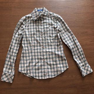 バーバリーブルーレーベル(BURBERRY BLUE LABEL)のバーバリーブルーレーベル　シャツ　美品　サイズ36(シャツ/ブラウス(長袖/七分))