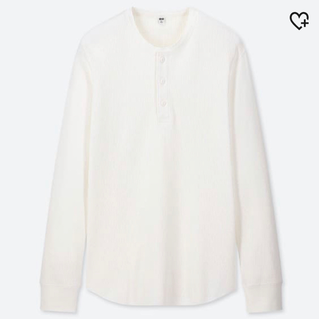 UNIQLO(ユニクロ)の未使用タグ付 UNIQLO ユニクロ ワッフルヘンリーネックT レディースのトップス(Tシャツ(長袖/七分))の商品写真