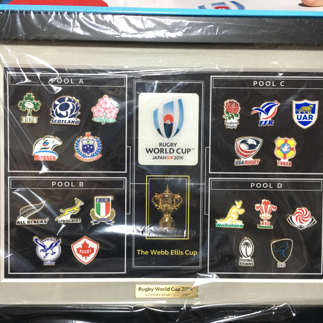 ラグビーワールドカップ2019大会 記念ピンバッチ4種
