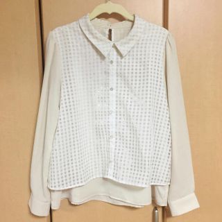 マジェスティックレゴン(MAJESTIC LEGON)の重ねシフォン チェック ブラウス(シャツ/ブラウス(長袖/七分))