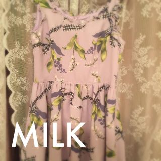 ミルク(MILK)のMILKすずらん柄ワンピース(ミニワンピース)