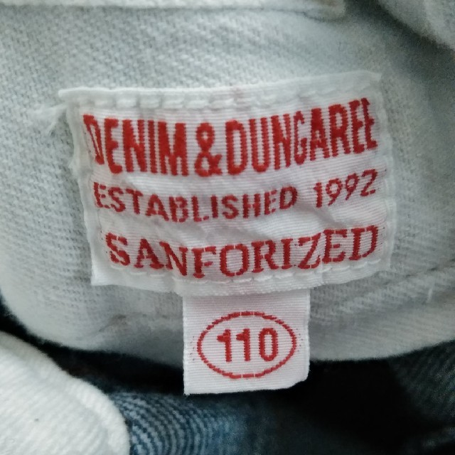 DENIM DUNGAREE(デニムダンガリー)のdenim&dungaree 110 キッズ/ベビー/マタニティのキッズ服女の子用(90cm~)(パンツ/スパッツ)の商品写真