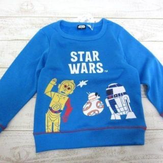 ディズニー(Disney)のスターウォーズ キッズ スウェット トレーナー青 110 /〓ZFS(ネコ)(Tシャツ/カットソー)