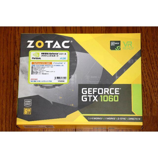 ジャンク】ZOTAC Geforce GTX 1060 6GB