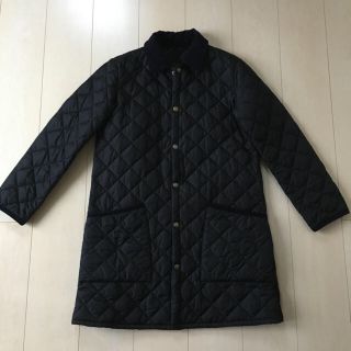 バーブァー(Barbour)のバブアー　キルティングコートブラック(ロングコート)