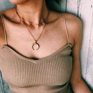 シールームリン(SeaRoomlynn)の【moon necklace】(ネックレス)