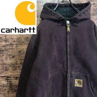 カーハート(carhartt)の【激レア】カーハート US製 最高の色落ち 90s 旧ロゴ パーカー ブルゾン(ブルゾン)