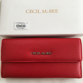 セシルマクビー(CECIL McBEE)の新品 セシルマクビー 長財布 ウォレット レッド 赤色(財布)
