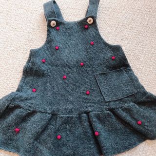 ザラキッズ(ZARA KIDS)のZara girl＊可愛いドットジャンパースカート＊90cm(スカート)