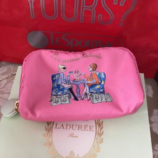 ラデュレ(LADUREE)のラデュレ レスポートサック ピンクポーチ(ポーチ)