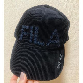 フィラ(FILA)のFILA GOLFベロアキャップ ネイビー(キャップ)