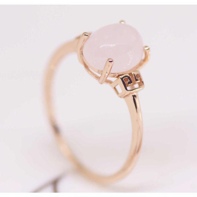 指輪 18K RGP ゴールド ピンク 水晶 リング gu1349e レディースのアクセサリー(リング(指輪))の商品写真