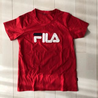 フィラ(FILA)のFILA Tシャツ 赤　レッド　ブランド　スポーツ　ホログラム　美品(Tシャツ(半袖/袖なし))