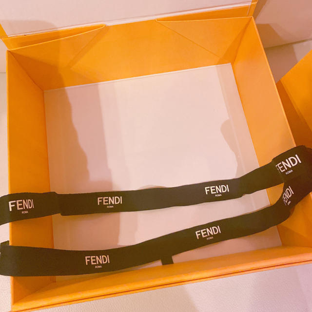 FENDI(フェンディ)の【正規品】FENDI ボックス ショップバッグ リボン 布袋 セット レディースのバッグ(ショップ袋)の商品写真