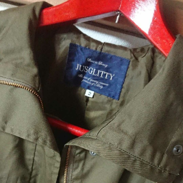 JUSGLITTY(ジャスグリッティー)のジャスグリッティーバックリボンブルゾン レディースのジャケット/アウター(ブルゾン)の商品写真