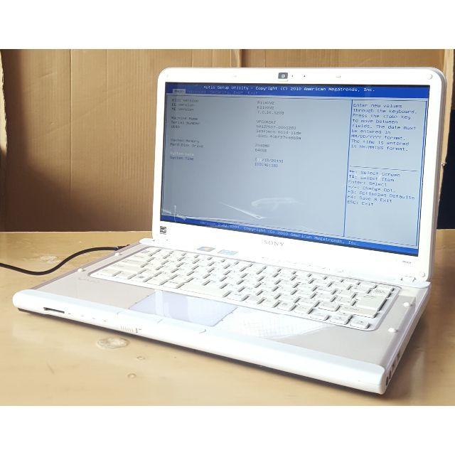 SONY(ソニー)のジャンク VAIO VPCCA/i3/2G/640G/BD/カメラ スマホ/家電/カメラのPC/タブレット(ノートPC)の商品写真