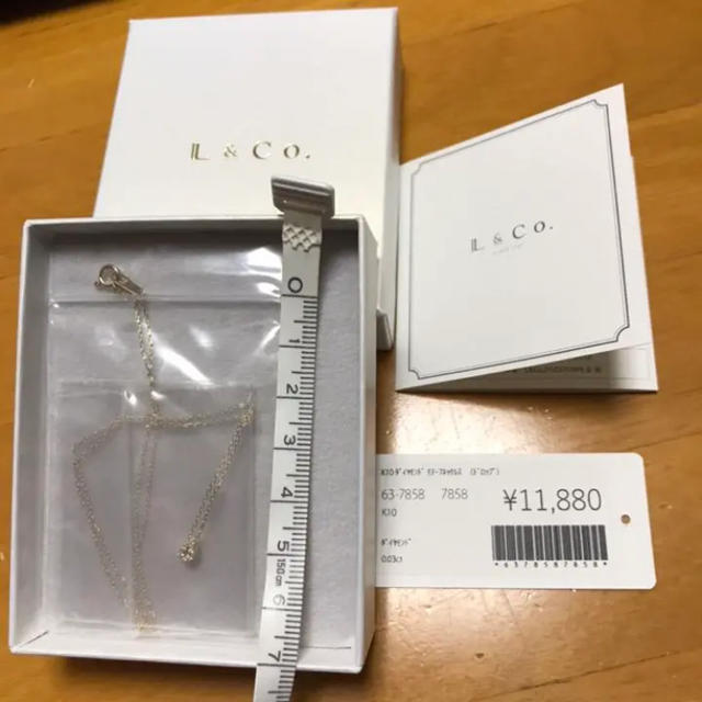 L&Co.ダイヤモンド K10 ネックレス 3