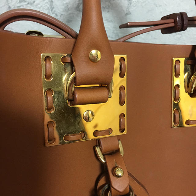 SOPHIE HULME(ソフィーヒュルム)のsophie  hulme ハンドバッグ キャメル レディースのバッグ(ハンドバッグ)の商品写真