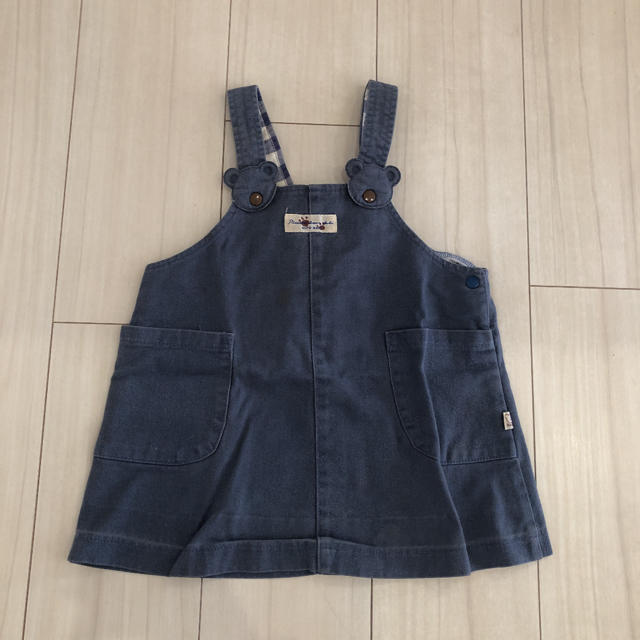 ピッコロ　pìccolo ワンピース　デニムワンピース ジャンバースカート キッズ/ベビー/マタニティのキッズ服女の子用(90cm~)(ワンピース)の商品写真