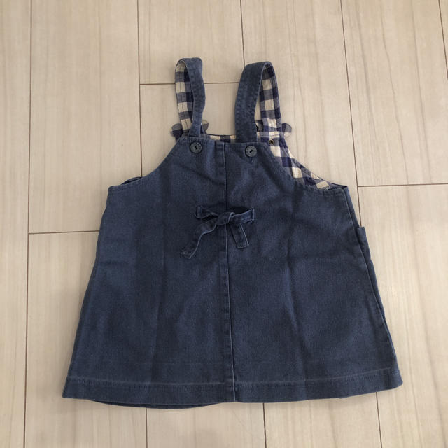 ピッコロ　pìccolo ワンピース　デニムワンピース ジャンバースカート キッズ/ベビー/マタニティのキッズ服女の子用(90cm~)(ワンピース)の商品写真