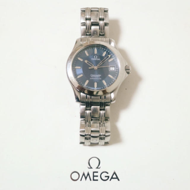 OMEGA(オメガ)の専用☆ 名機　オメガ　自動巻き　シーマスター　クロノメーター　ネイビー メンズの時計(腕時計(アナログ))の商品写真