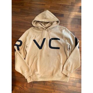 ルーカ(RVCA)の2019最新ルーカ FAKE RVCA HOODIEプルオーバーパーカベージュS(パーカー)