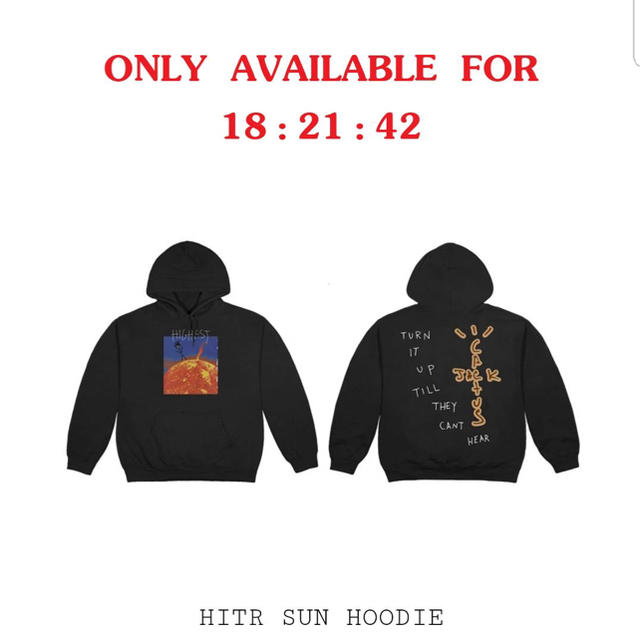 限定パーカーMサイズ HITR SUN HOODIE CACTUS JACK