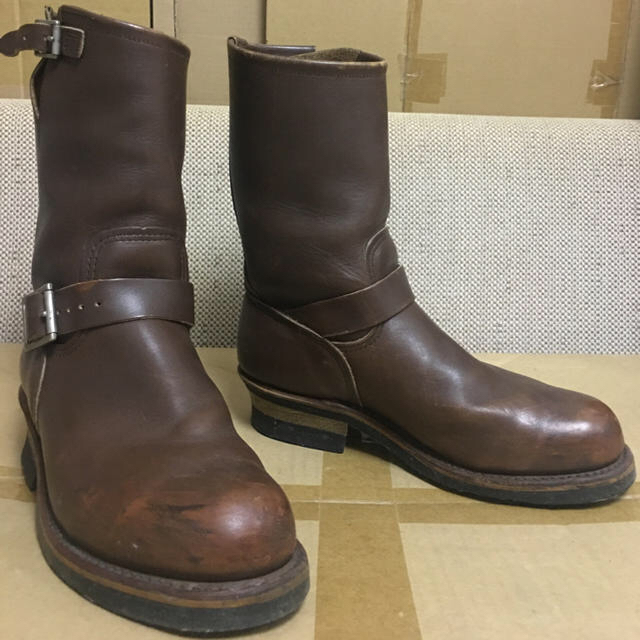 REDWING(レッドウィング)の良品 8272 PT99 8D REDWING チョコブラウン エンジニアブーツ メンズの靴/シューズ(ブーツ)の商品写真