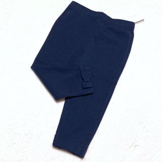 ラルフローレン(Ralph Lauren)の18M/85⑅︎◡̈︎* 新品✨バックリボン レギンスパンツ / ネイビー (パンツ)