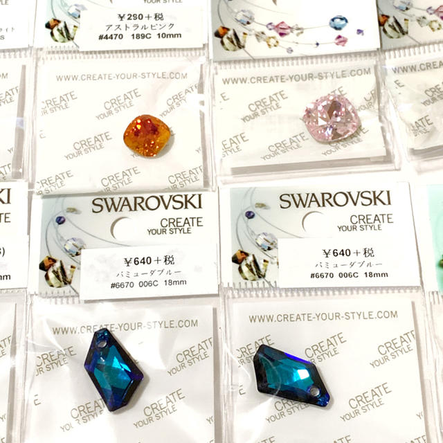 SWAROVSKI(スワロフスキー)のスワロフスキー まとめ売り ① ハンドメイドの素材/材料(各種パーツ)の商品写真