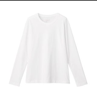 ムジルシリョウヒン(MUJI (無印良品))のインド綿天竺編み クルーネック 長袖 Ｔシャツ(Tシャツ(長袖/七分))