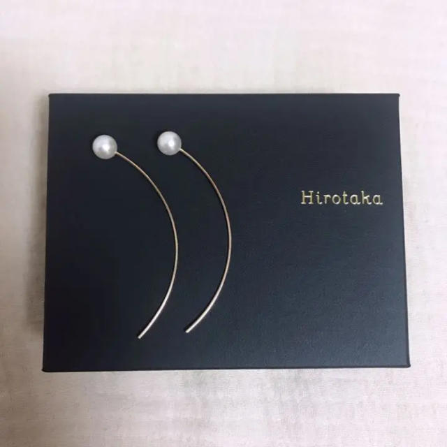 hirotaka ヒロタカジュエリー k10 アコヤパール アローピアス L - ピアス