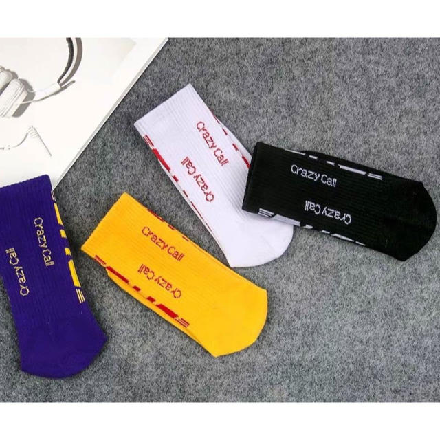 靴下【4足セット】DHL ロゴ ロゴソックス 4色セット メンズのレッグウェア(ソックス)の商品写真