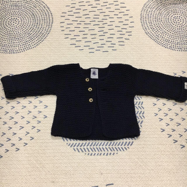 PETIT BATEAU(プチバトー)のプチバトー カーディガン 3M キッズ/ベビー/マタニティのベビー服(~85cm)(カーディガン/ボレロ)の商品写真