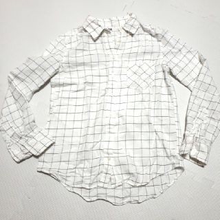 ユニクロ(UNIQLO)のグラフチェック柄シャツ　ブラウス　S(シャツ/ブラウス(長袖/七分))