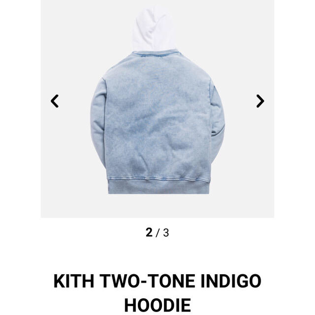 KITH TWO-TONE INDIGO HOODIE メンズのトップス(パーカー)の商品写真