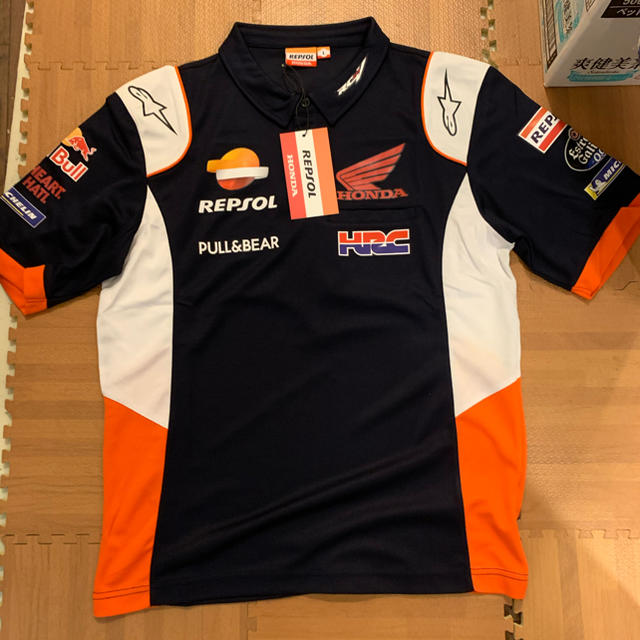 ファッションなデザイン 激安最速発送 レプソル ホンダ ポロシャツ Mサイズ彡青色. ienomat.com.br