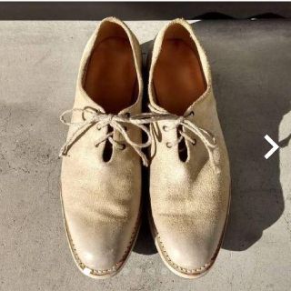 グイディ(GUIDI)の最終値下げ未使用近いダーティ加工シューズCHEREVICHKIOTVICHKI(スリッポン/モカシン)