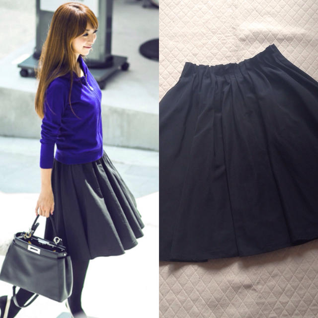tocco(トッコ)の昨年購入♡tocco♡メモリースカート黒 レディースのスカート(ひざ丈スカート)の商品写真