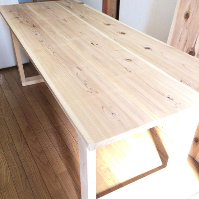 大幅値下げ☆大特価 W180サイズ 無垢材ナチュラルダイニングテーブルダイニングテーブル