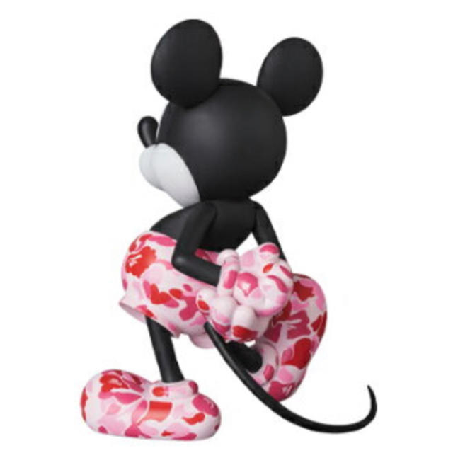 A BATHING APE(アベイシングエイプ)のVCD BAPE(R) MICKEY MOUSE PINK エンタメ/ホビーのおもちゃ/ぬいぐるみ(キャラクターグッズ)の商品写真