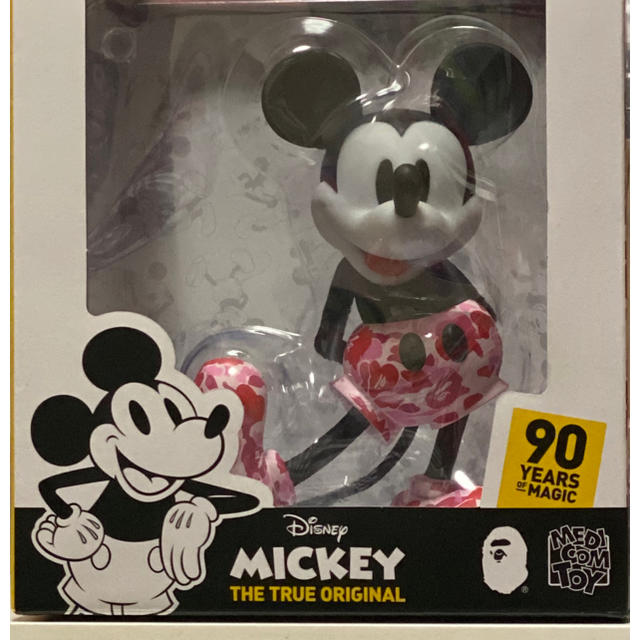 A BATHING APE(アベイシングエイプ)のVCD BAPE(R) MICKEY MOUSE PINK エンタメ/ホビーのおもちゃ/ぬいぐるみ(キャラクターグッズ)の商品写真