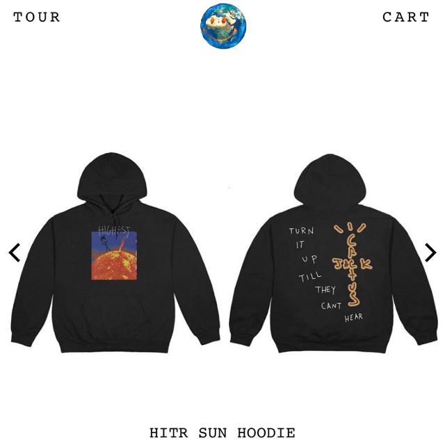 Travis Scott HITR Sun Hoodie Sサイズ