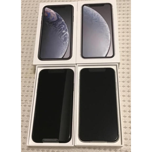 iPhone(アイフォーン)の　新品未使用　iPhone xr 64GB  1台　黒、白あり　　合計2台保有 スマホ/家電/カメラのスマートフォン/携帯電話(スマートフォン本体)の商品写真