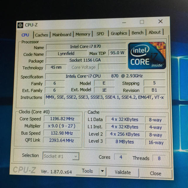 Intel Core i7-870  4C8T LGA1156 2